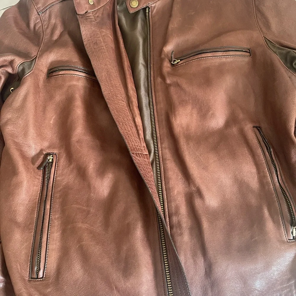 Coach Leather Racer Jacket - Picture 4 of 6